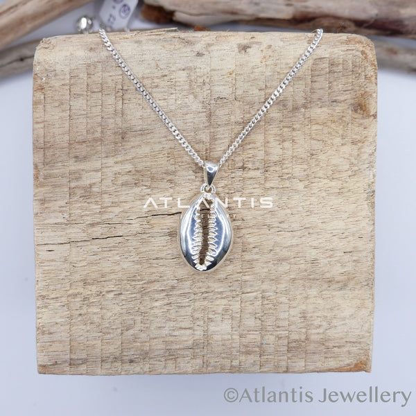 Cowrie Shell Necklace Sterling Silver